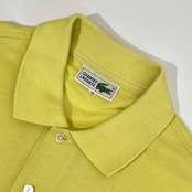 70s 80s CHEMISE LACOSTE シュミーズ ラコステ 文字ワニ 鹿の子 半袖 ポロシャツ 3/メンズ ビンテージ