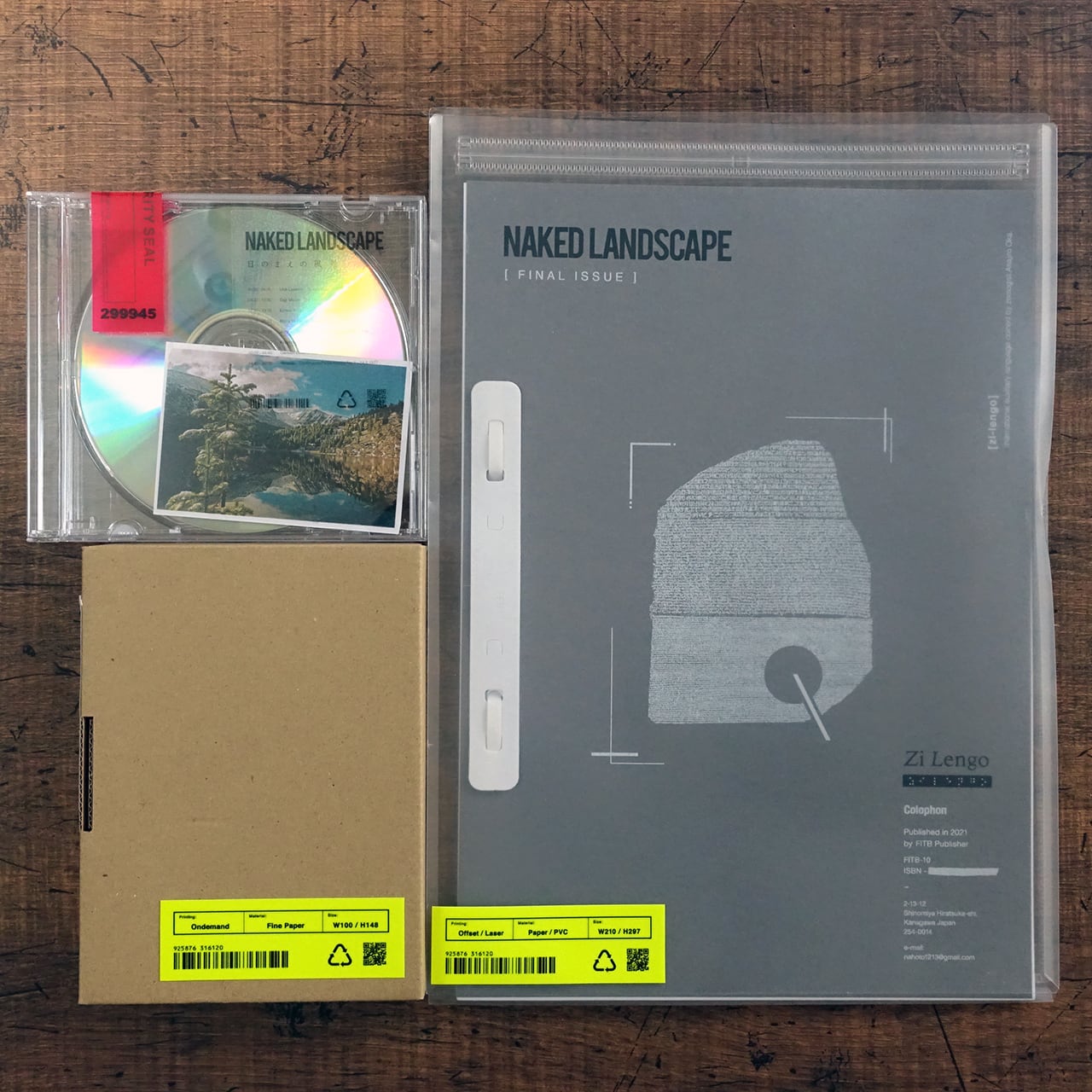 NAKED LANDSCAPE 2017 - 2021 SOUVENIR（Zine / Postcard Set / Mix CD