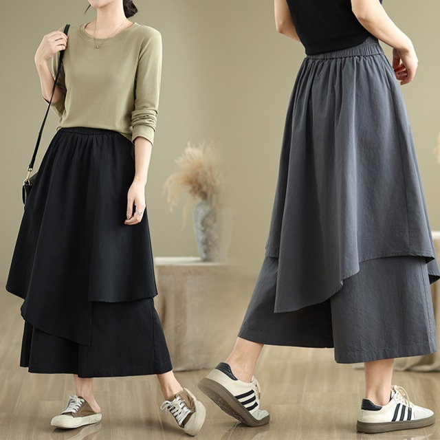 フェイクレイヤードパンツ（3色）10945