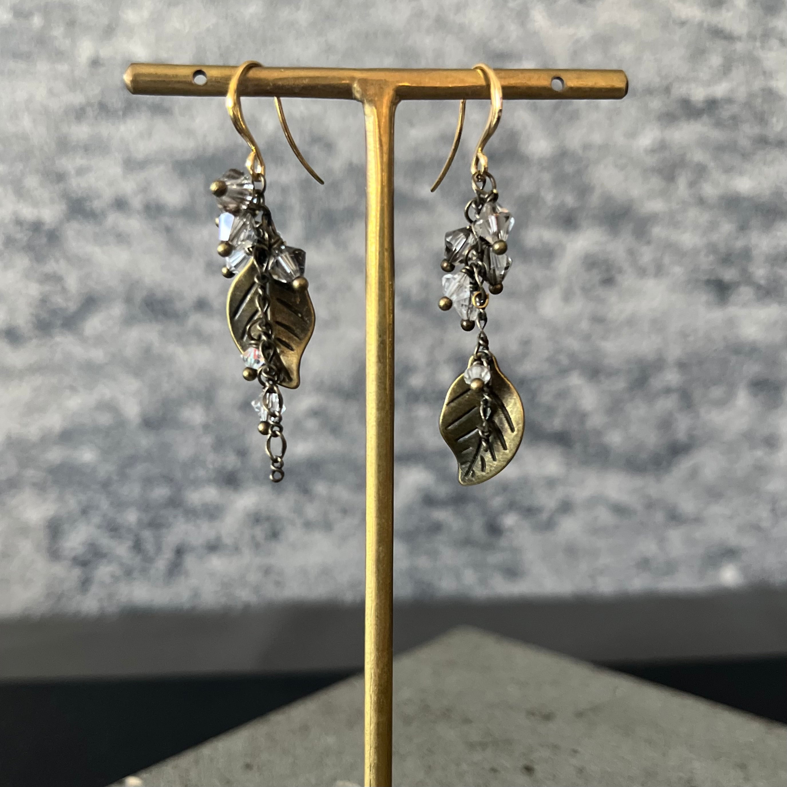 Crystal earrings【short】