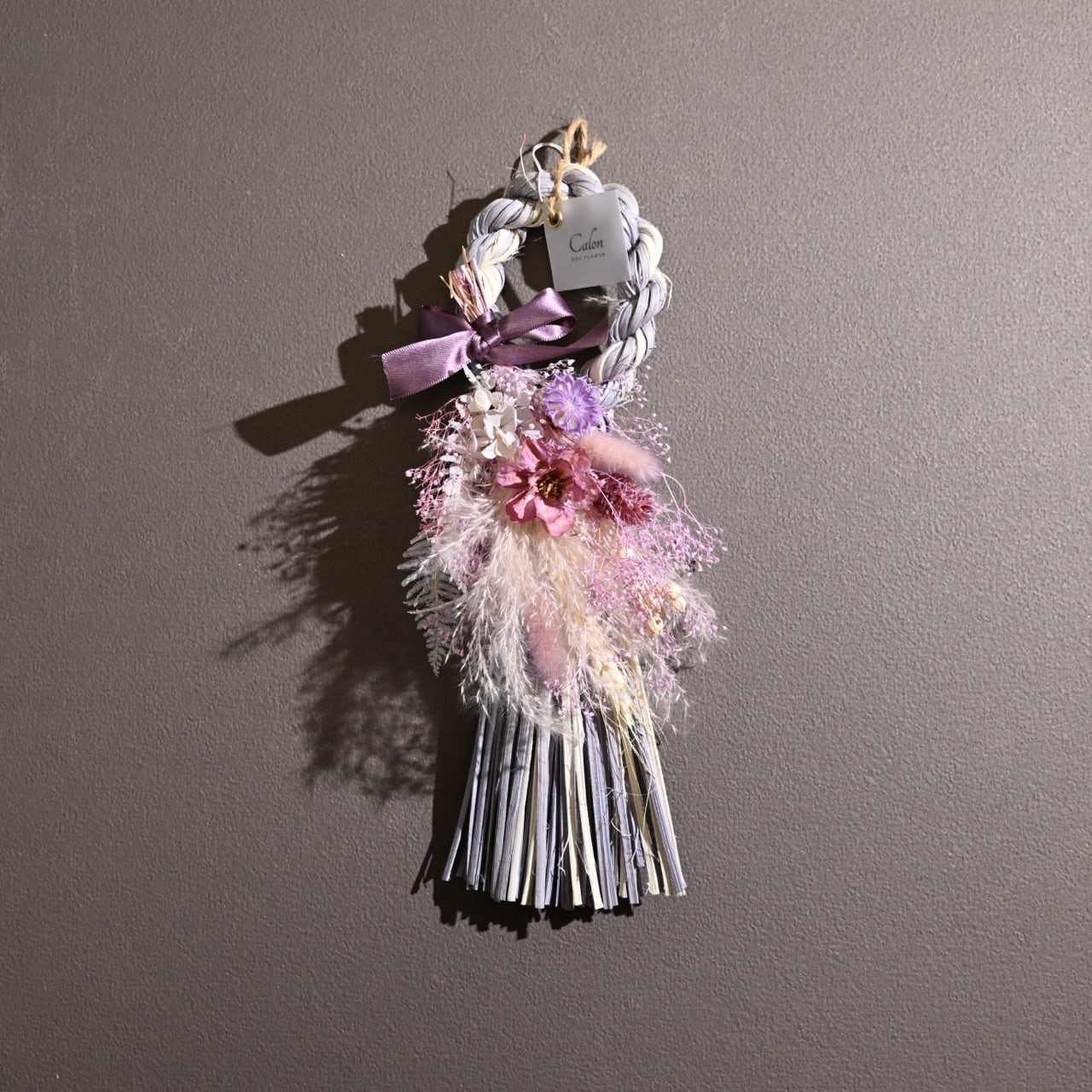 洋風ナチュラルしめ縄【ライラック】Y-21 ≪限定1点≫