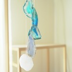 Marine Blue 05 - アゲートヒーリングチャイム / Agate Sun Catcher Wind Chime 685