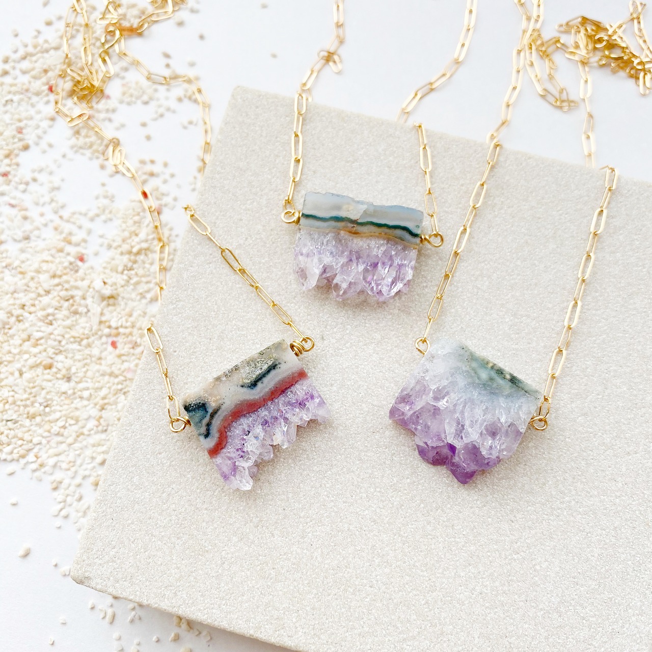 Staractite Amethyst necklace