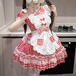 ゆめかわ♡ギンガムチェックフリルメイド服　kos17★
