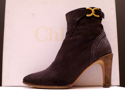 レア◆Chloe クロエ マーシー スエードレザー ショート ブーツ◆ 
