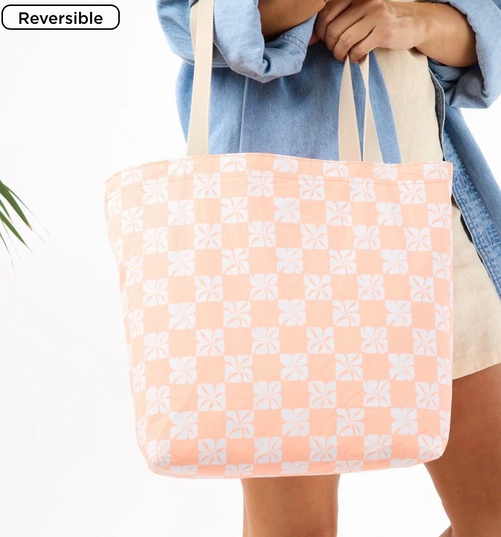 ALOHA COLLECTION リバーシブルトートTaha'a - Peachy | AQUA TREE