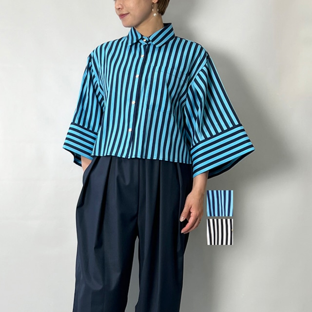 MARGAUX VINTAGE マルゴーヴィンテージ stripe blouse MG BL-24053 2024春夏新作 [送料無料]