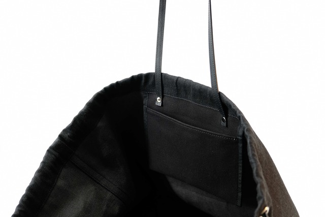MARROW/MA-AC6311 FABRIC BIG TOTE BLACK