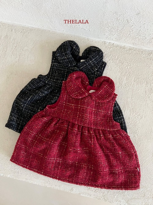 red M［即納］corduroy onepiece / thelala 25winter