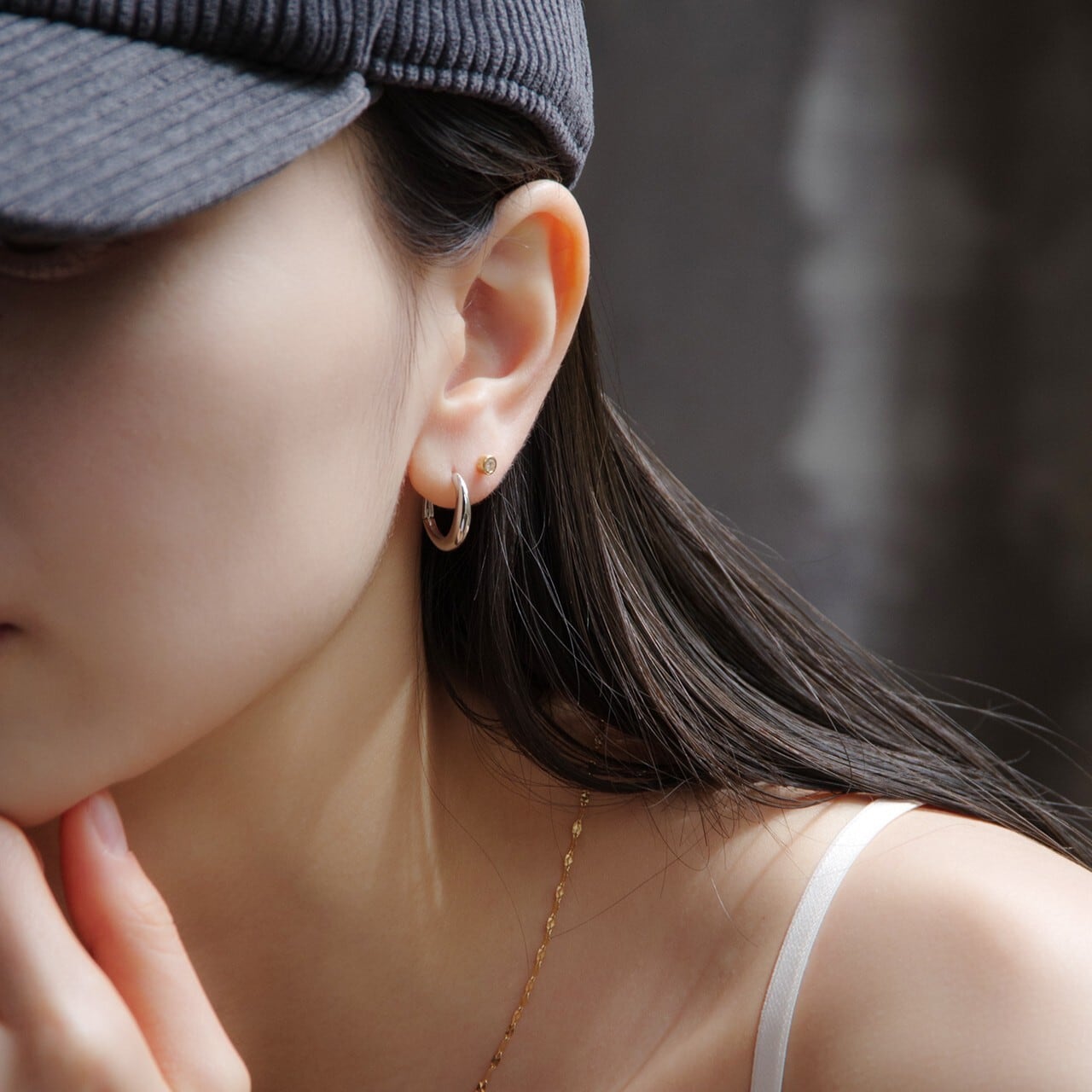 プラチナ フープピアス（バネキャッチタイプ）【MPT0009P1】 | MONICE