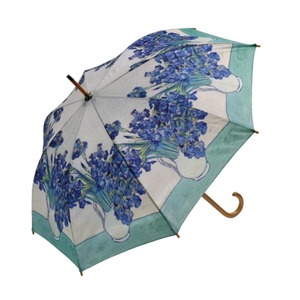 umbrella　ゴッホ　　アイリスの花瓶　 名画木製ジャンプ傘 　浜松雑貨屋Copernicus