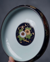 中皿　有田焼　金彩友禅鉄鉢揃　８枚揃