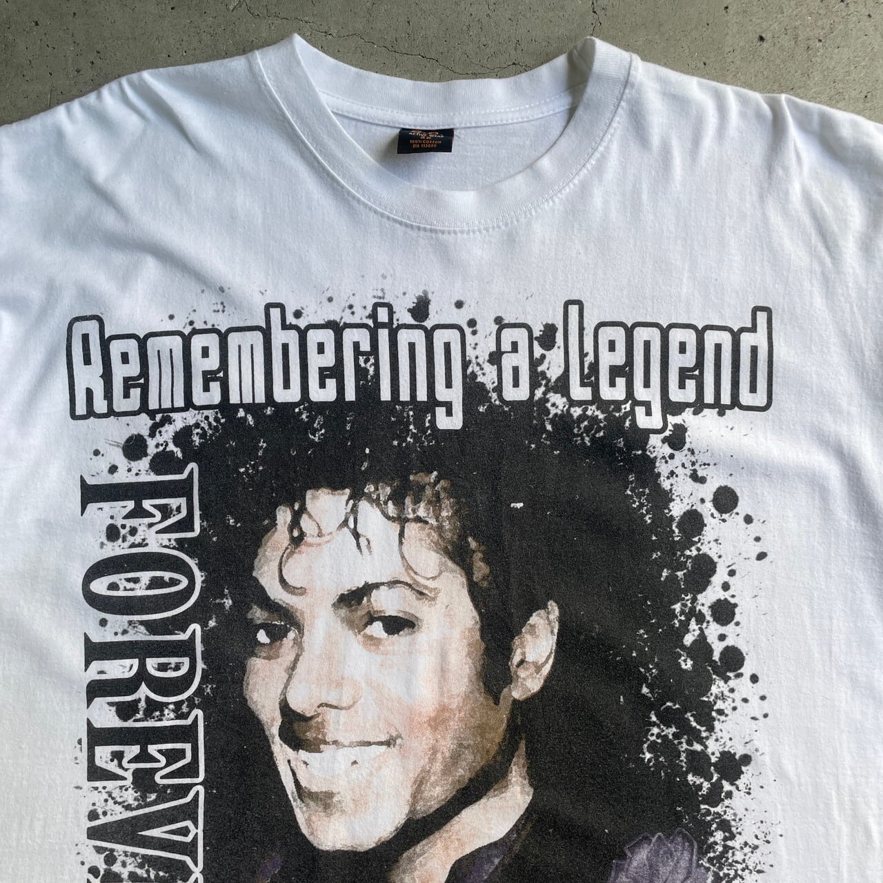 80s マイケルジャクソン バンドtシャツ USA製 ホワイト L相当