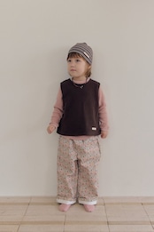 韓国子供服 / 26Autumn / 〖取寄〗MOME / ワッフルデイリーTシャツ / キッズ服 /ナチュラル服 / 秋服 *XS~XL*