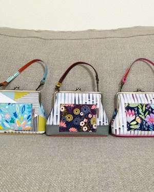 No242731がま口MINIBag（フラワーフィールド）