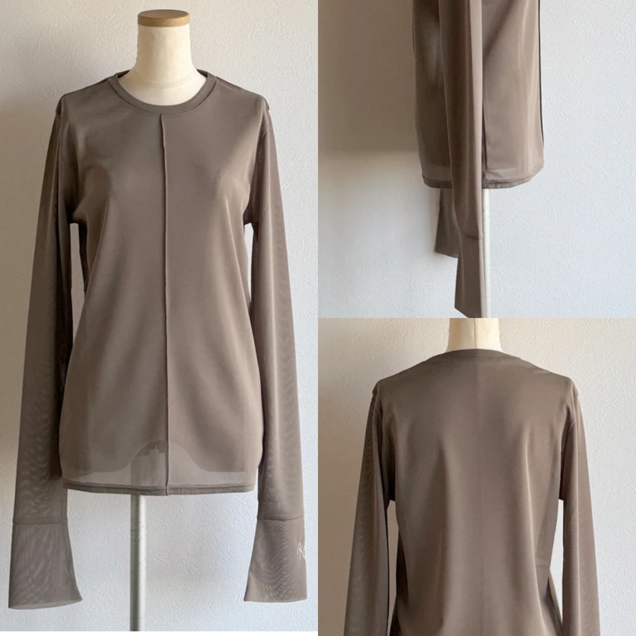 ANIECA 】 crew neck ANC Sheer Tops | valance 福井｜レディース