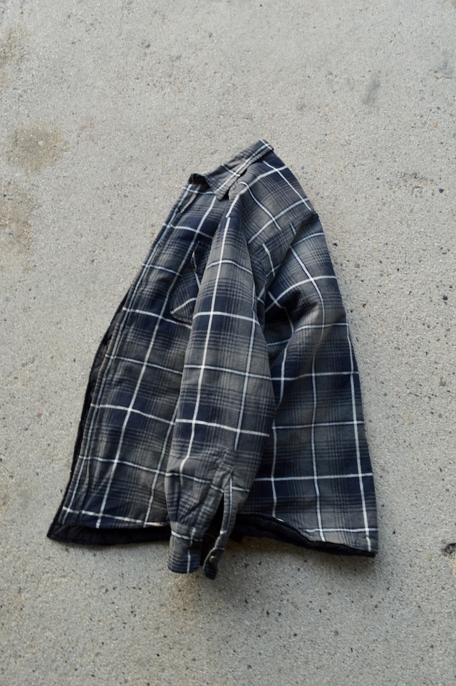 OZARK TRAIL 1980's-90's From USA Print Flannel Check Quilting Shirt Jacket プリントネル キルティングシャツジャケット