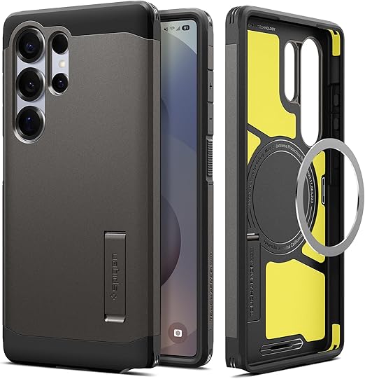 Galaxy S25 Ultra 本体とケースセット Spigen Galaxy S25 Ultra ケース Magfit対応 マグネット搭載 スタンド