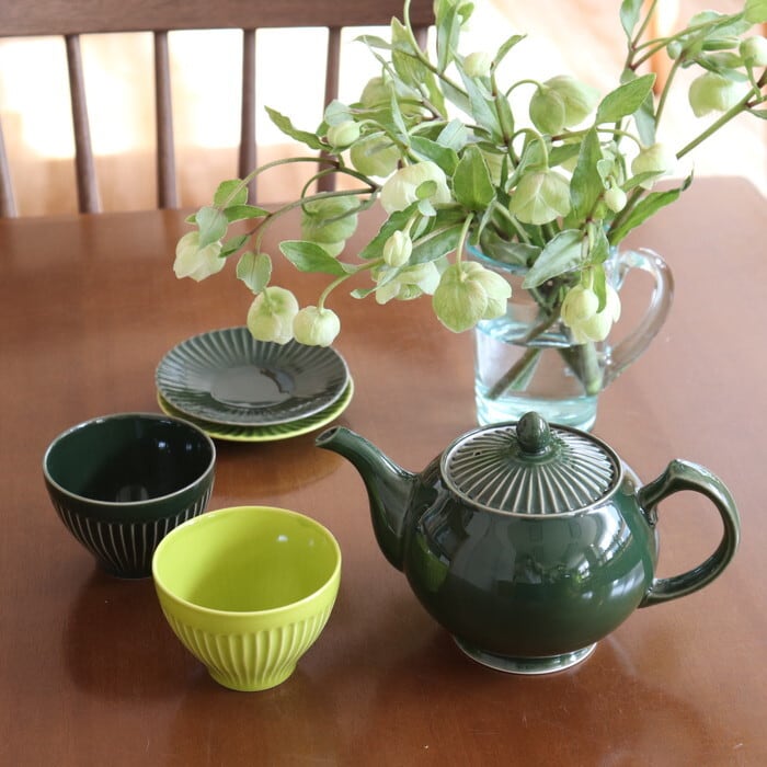 波佐見焼 一龍陶苑 煎茶碗 湯呑み しのぎ Hasami-yaki Cup #002 | 和