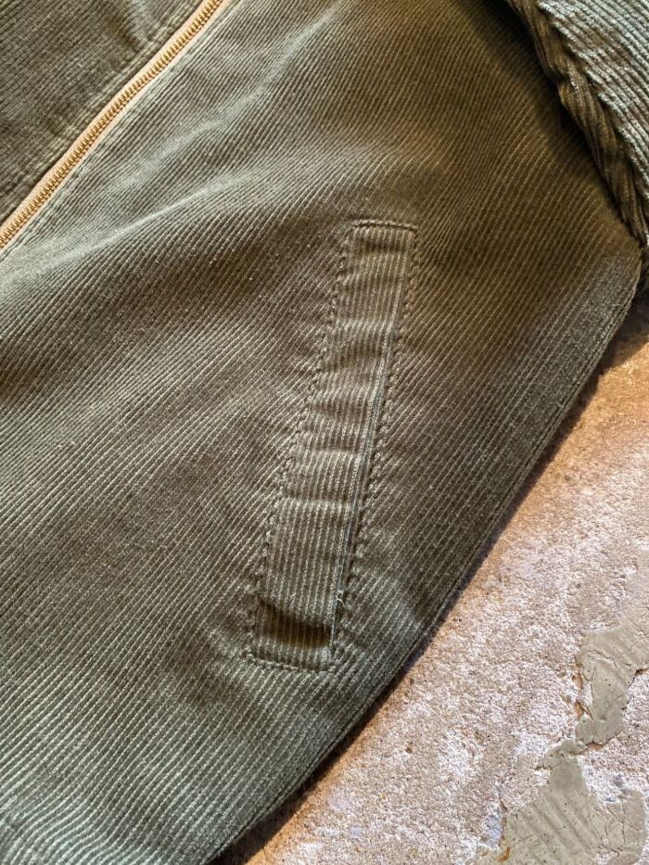 Power to the people / Corduroy zip up blouson-Tiger- / OLIVE / コーデュロイ/ジャケット/スウィングトップ - 6