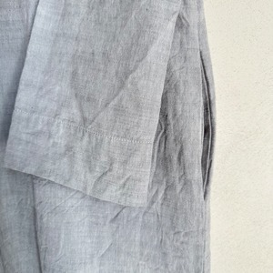 会津木綿 丸首ワンピース(＋袖丈20cm)　 YAMMA ヤンマ産業