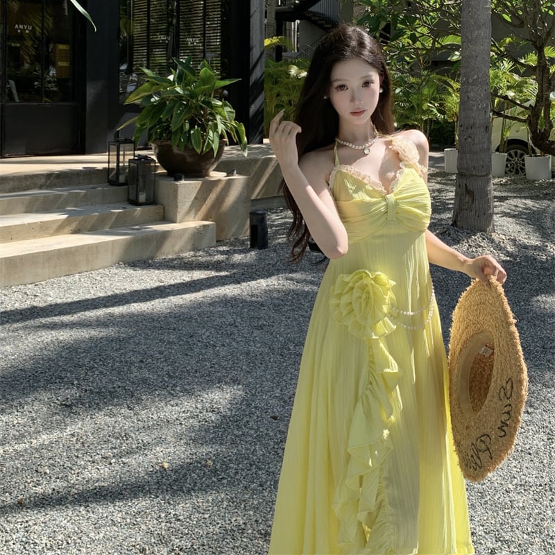 【dress】立体フラワーキャミワンピース M33278