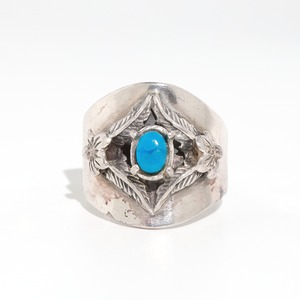 Turquoise Silver Ring #15.5 (used)
