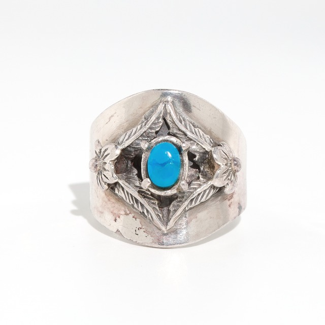 Turquoise Silver Ring #15.5 (used)