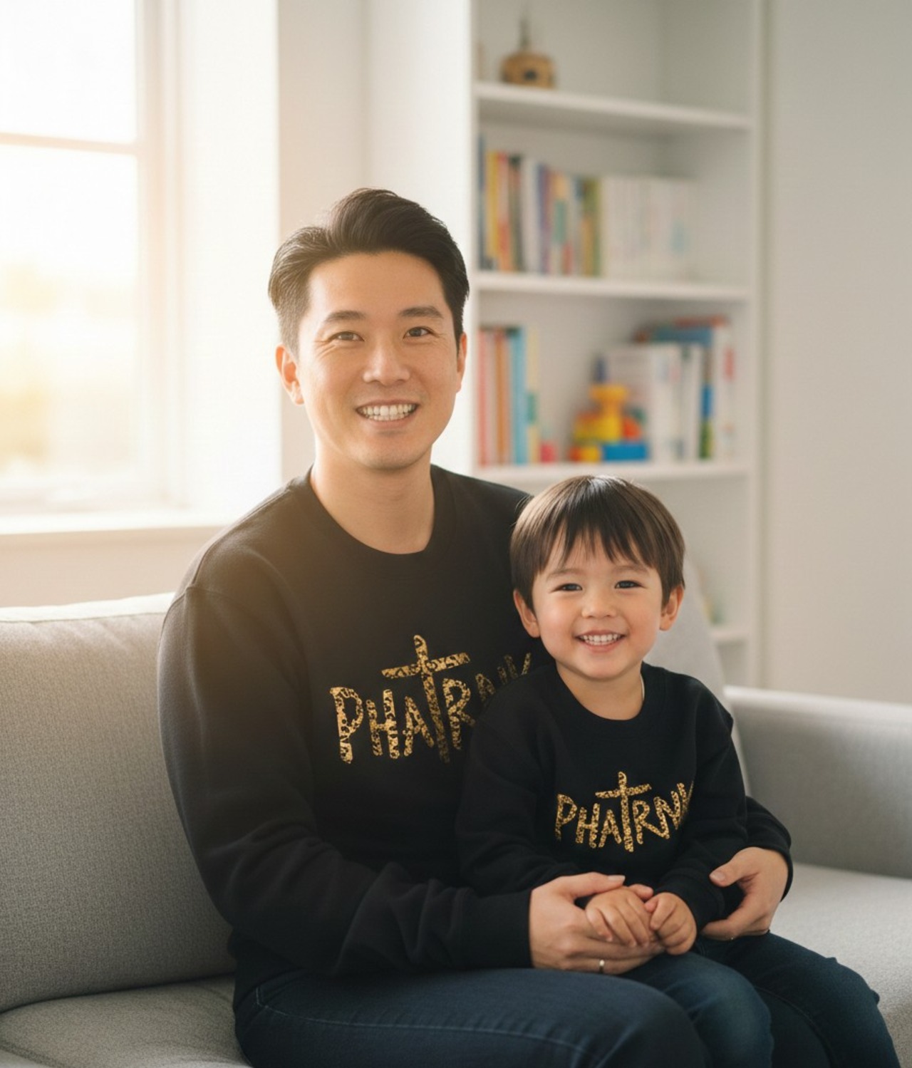 PHATRNK LEOPARD RHINESTONE PILE SWEAT SHIRT