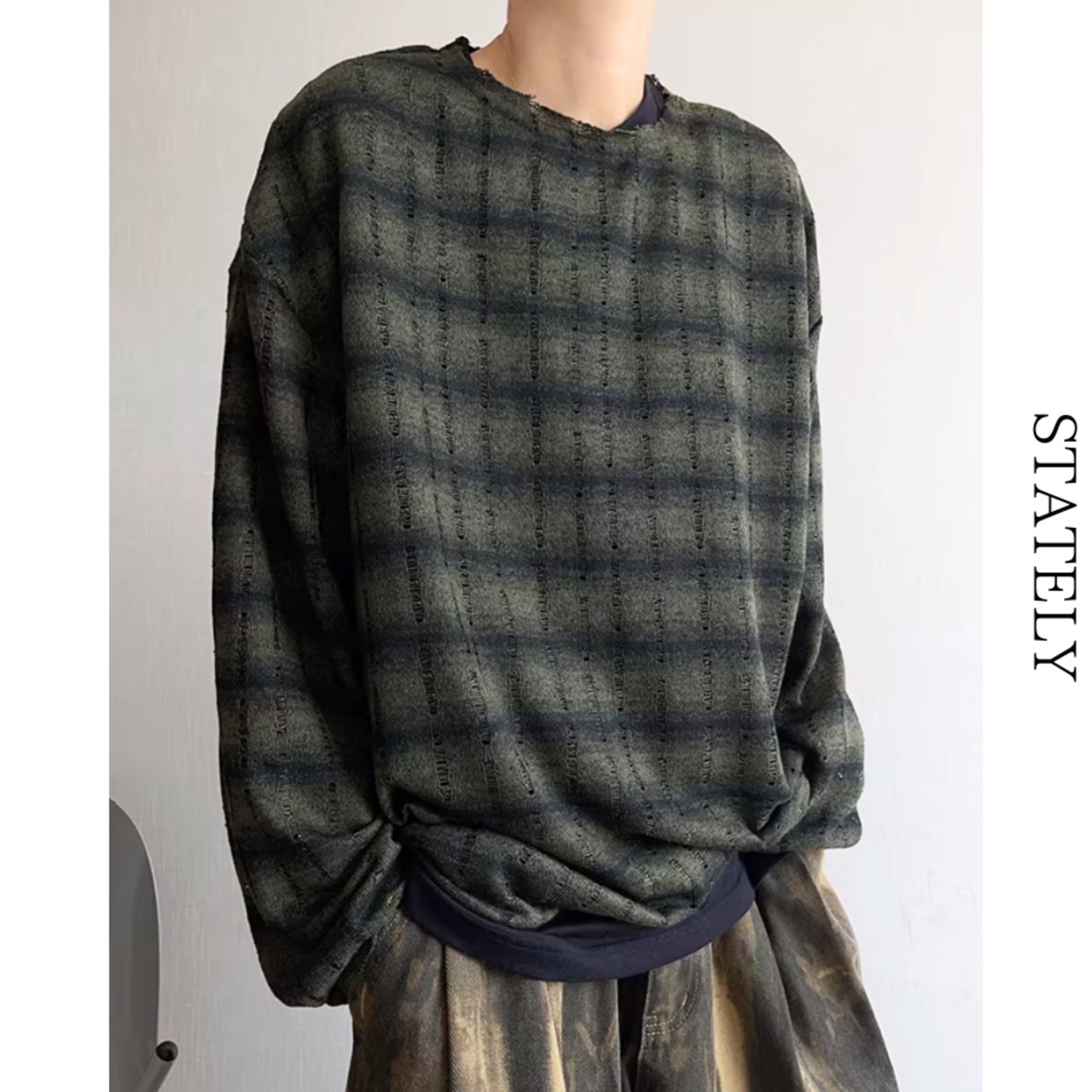 Grunge Damage クラッシュニット/2color_T246・画像8