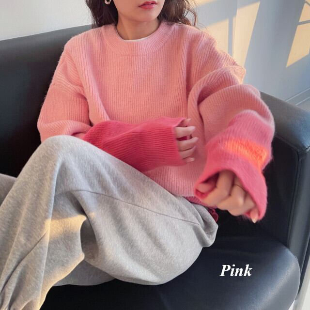 セーター レディース トップス ニット グラデーション 一枚映え