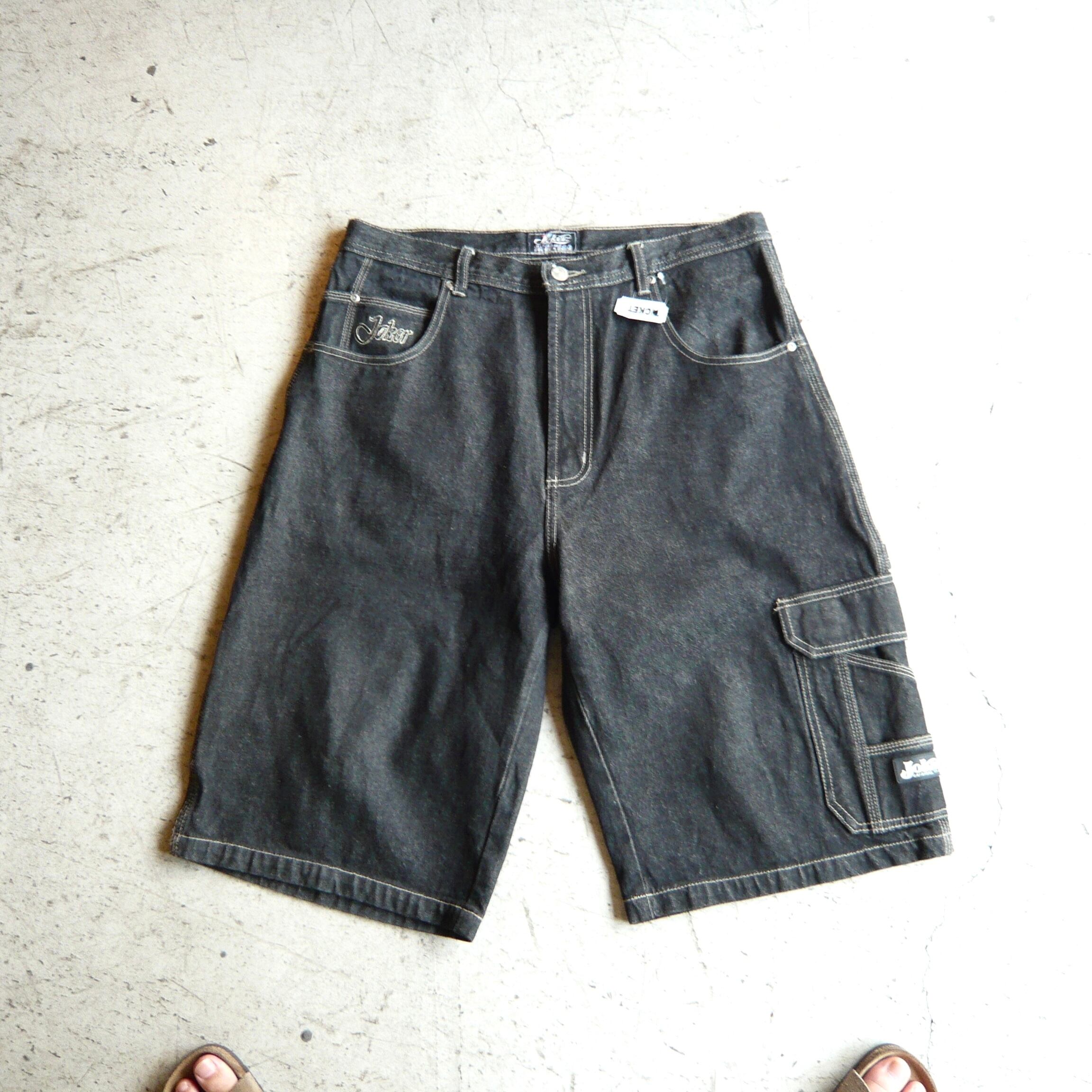 80s OLD STUSSY/Denim Shorts/USA製/黒タグ/W34/BIG OL JEANS/デニム
