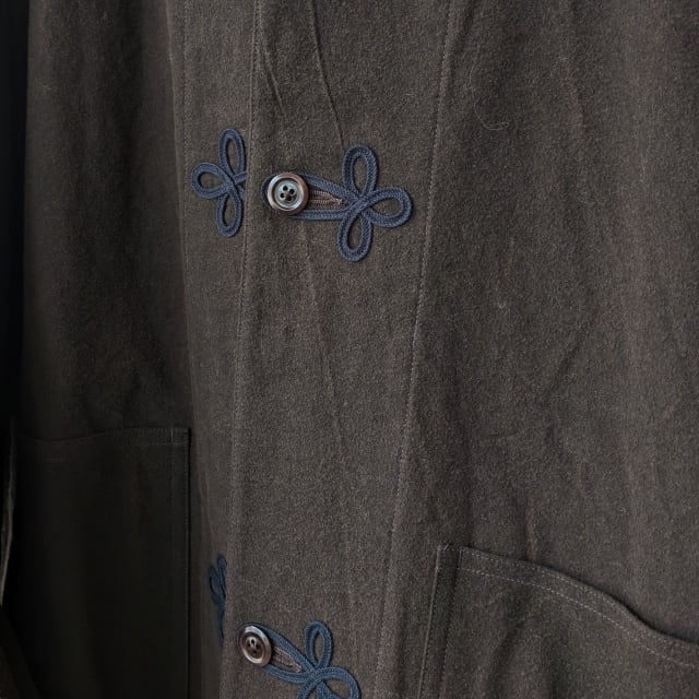 HAVERSACK コットンフランネルスタンドカラージャケット Mud-dyed