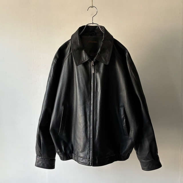 -ST.JOHN'S BAY- 00's raglan leather jacket