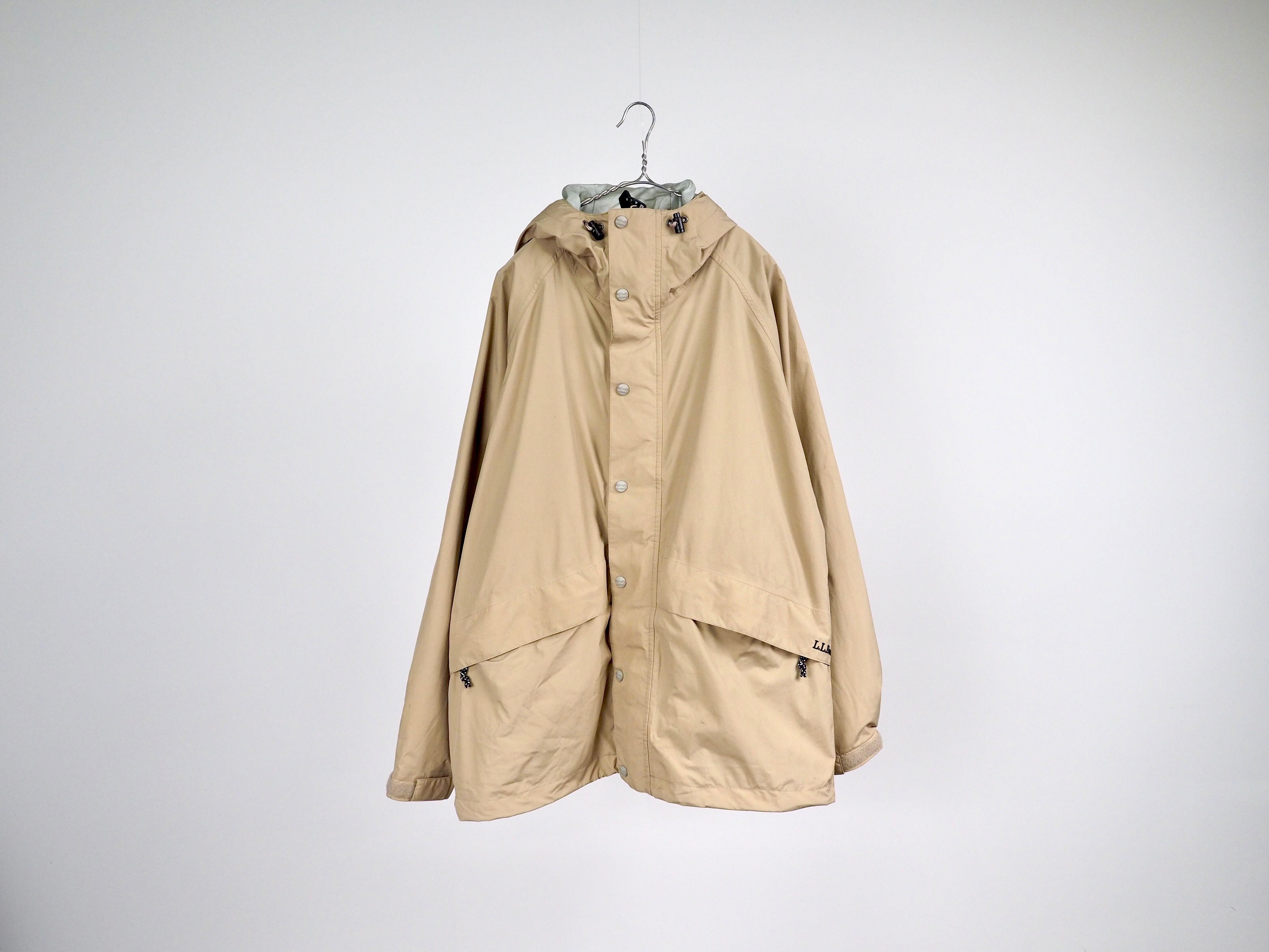 L.L.Bean GORE-TEX STOWAWAY nylon jacket L /beige