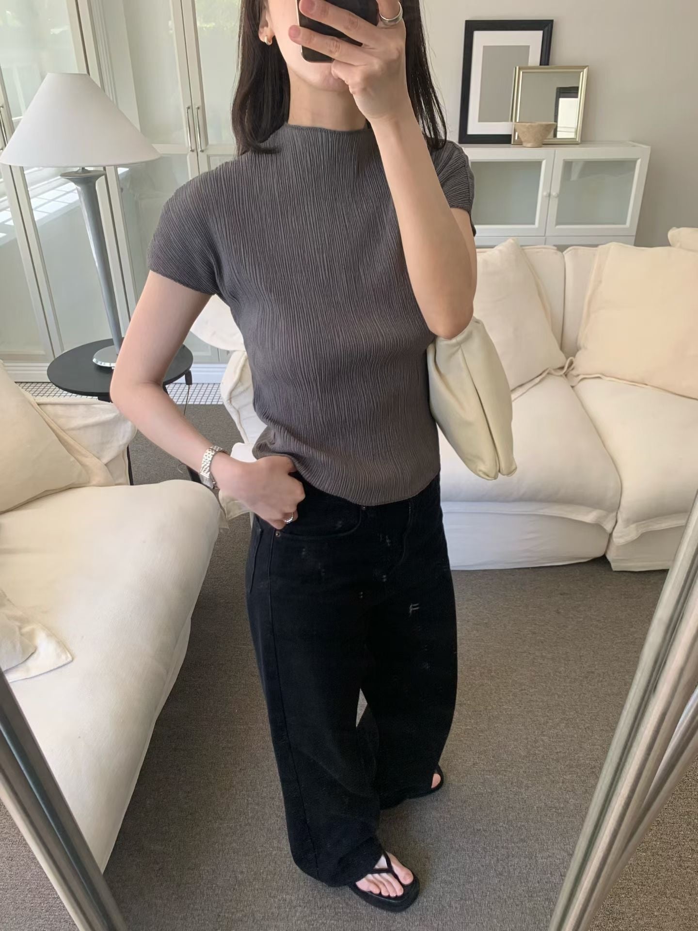 (予約) fl lanel / More pleats T