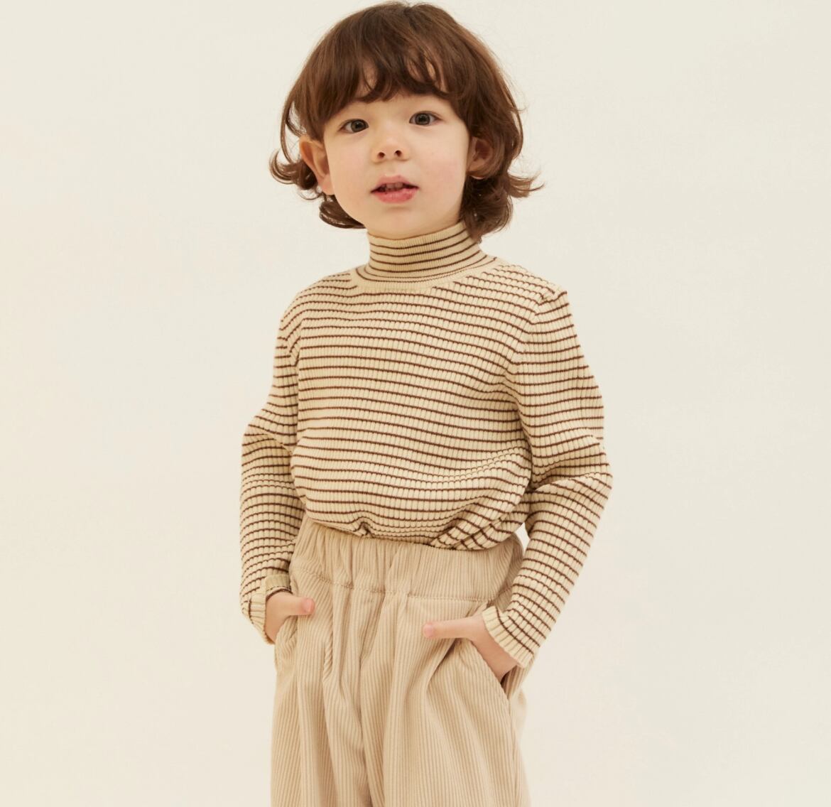 PETITMIG /high neck knit T10