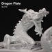 砥部焼 ドラゴンプレート 龍 辰 風水 置物 オブジェ 手作り 和将窯 愛媛 910