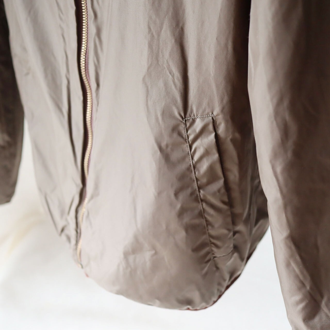 《Exclusive Pricing》リバーシブル ボアジャケット｜Reversible BOA Jacket｜アイボリーボア(ブラウン・ポケ)×ブラウン｜Mサイズ