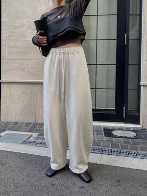 brushed lining curve sweat PT