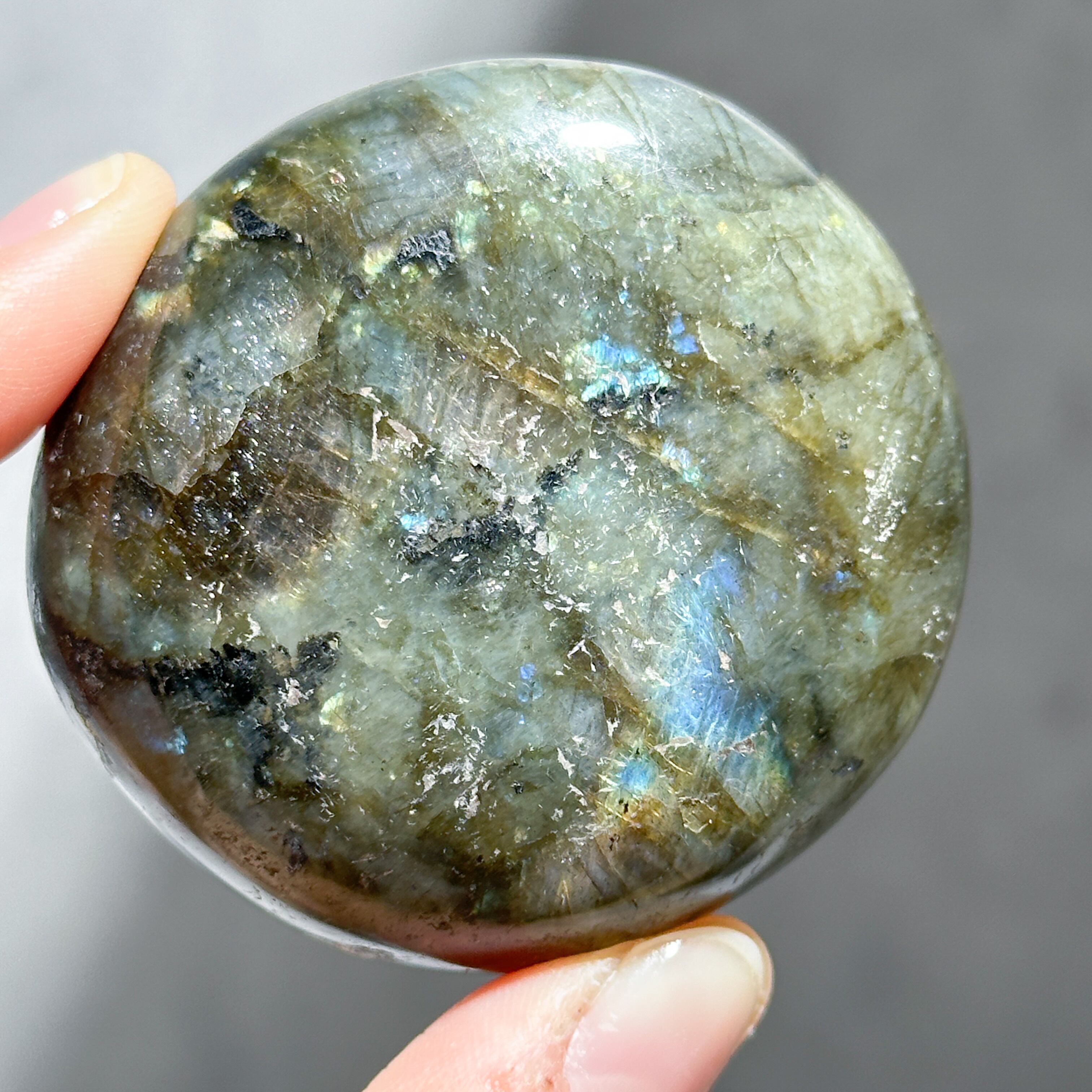 ラブラドライト パームストーン55◇ Labradorite palm stone ◇天然石