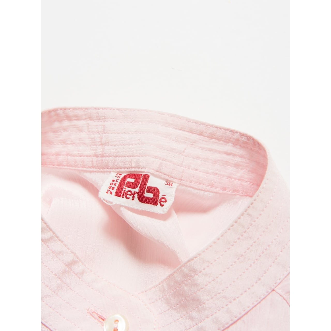 【Made in France】Stand collar blouse（フランス製 スタンドカラーブラウス シャツ）5d
