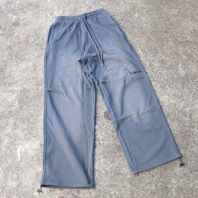 ダークブルーペイントスウェットパンツ el1506