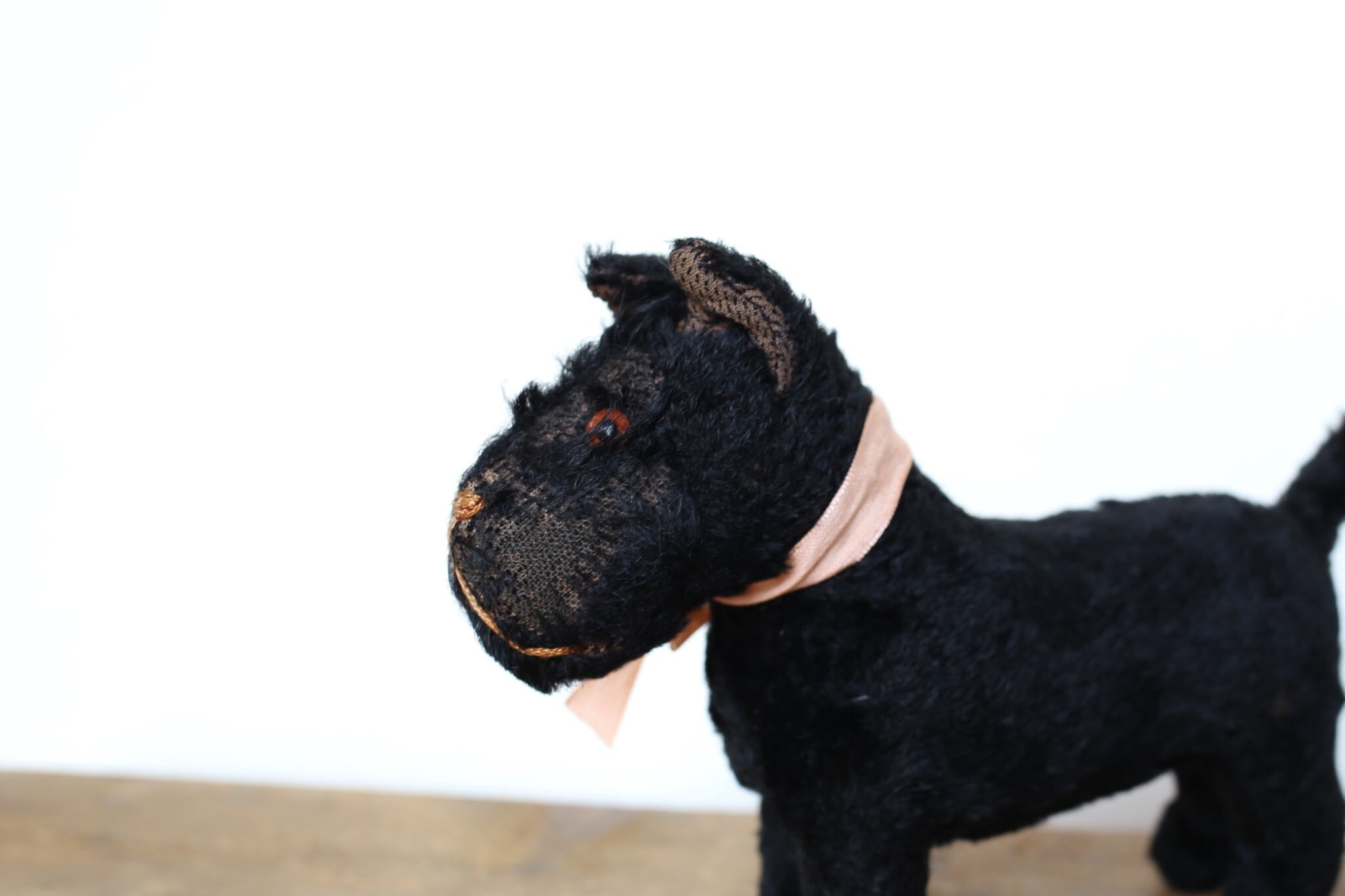 フランス アンティーク ヴィンテージ 犬のぬいぐるみ テリア N-03318