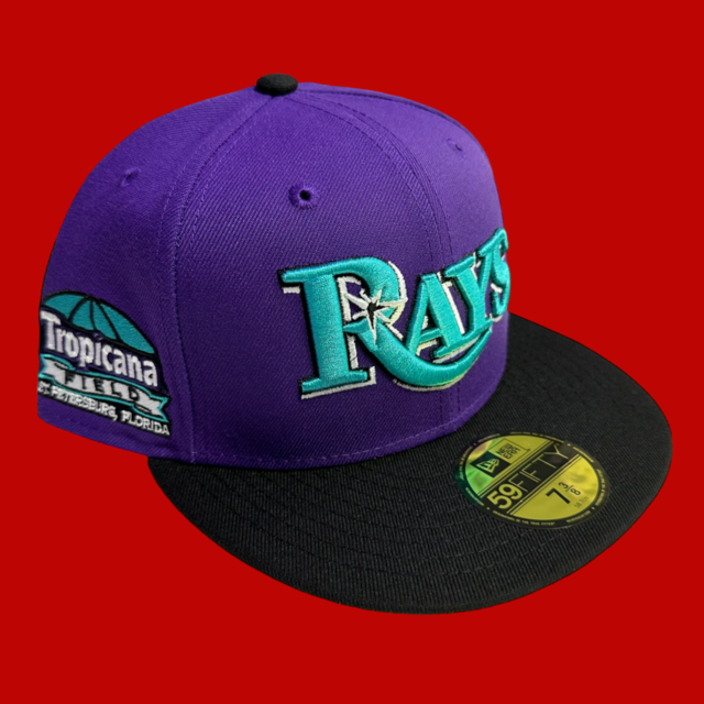 Tampa Bay Rays Tropicana Field New Era 59Fifty Fitted / Purple,Black (Gray Brim)