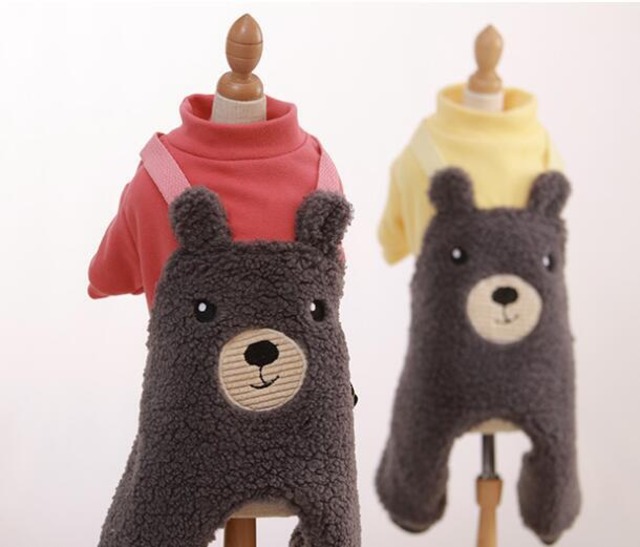 《予約》№210798 ショルダーBIGくまロンパース