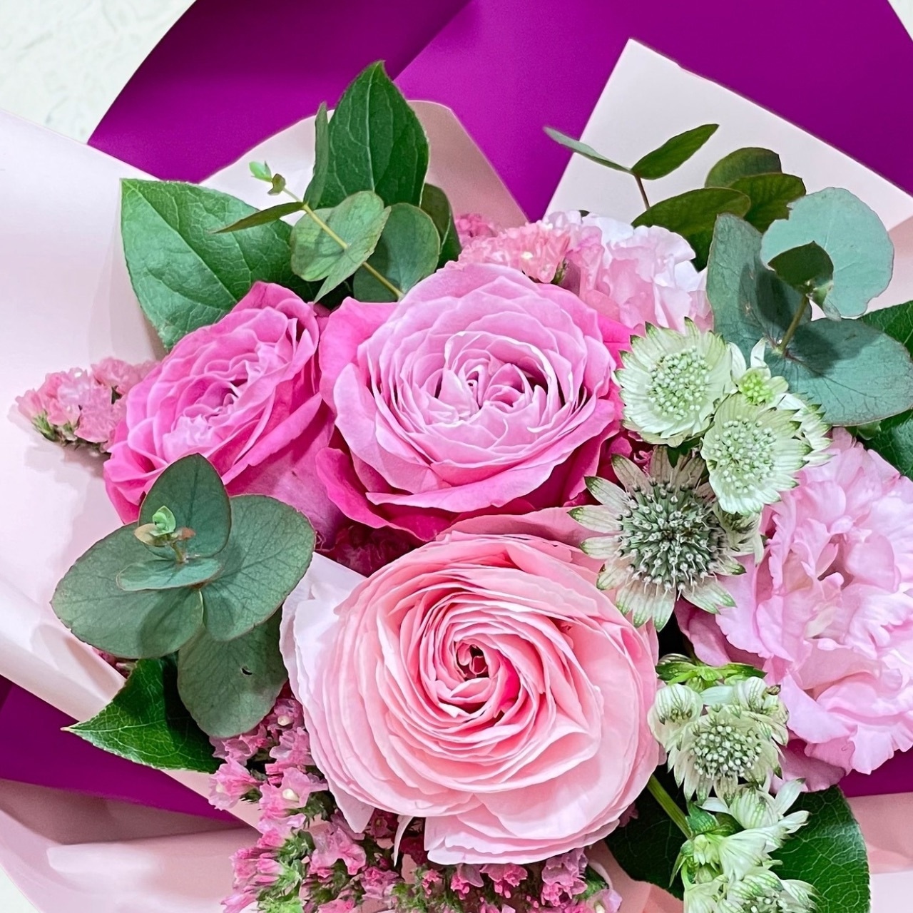 【木場店限定 店頭受取専用】ピンクのお任せブーケ・画像2