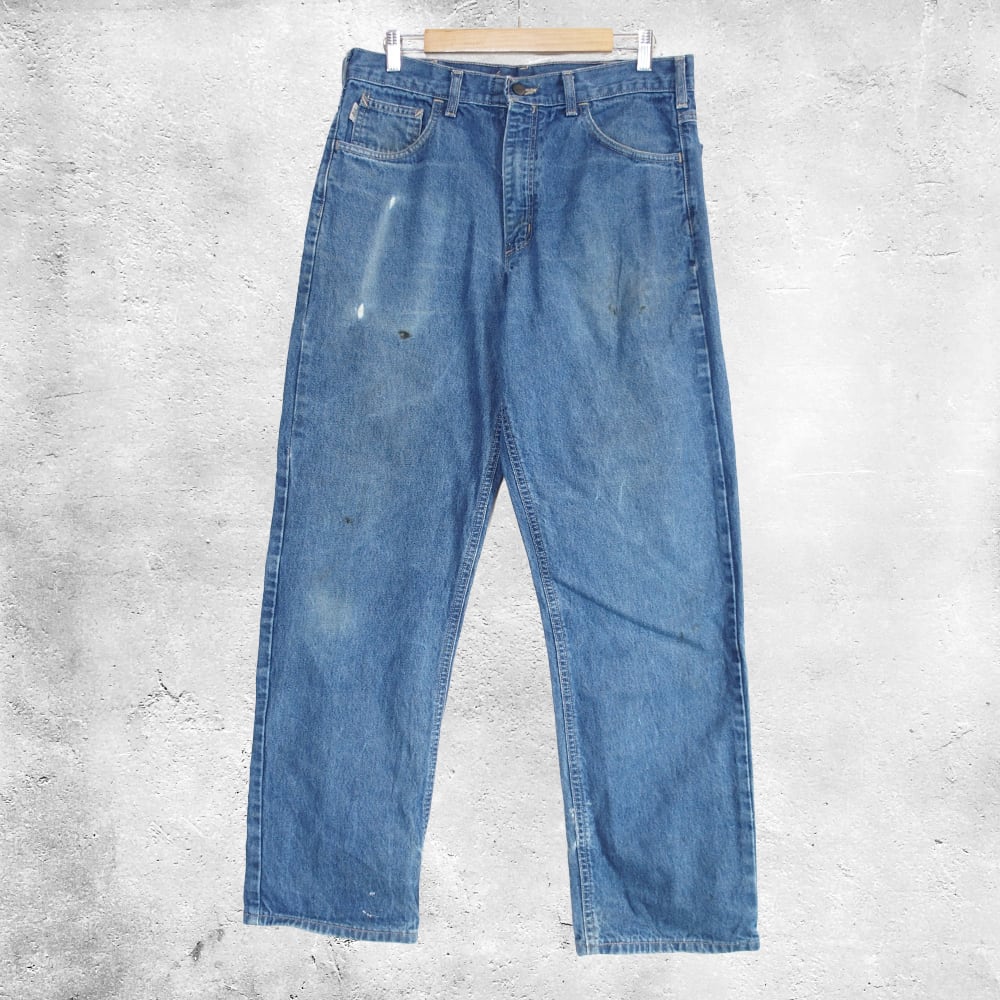 カーハート Carhartt デニムパンツ 裏地付き リラックスフィット 34×32