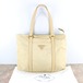 .PRADA LOGO NYLON LEATHER TOTE BAG MADE IN ITALY/プラダロゴナイロンレザートートバッグ2000000057590