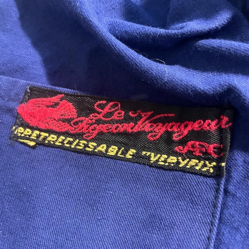 50-60s Le Pigeon Voyageur 刺繍タグ コットンツイル フレンチワークジャケット 詳細写真2